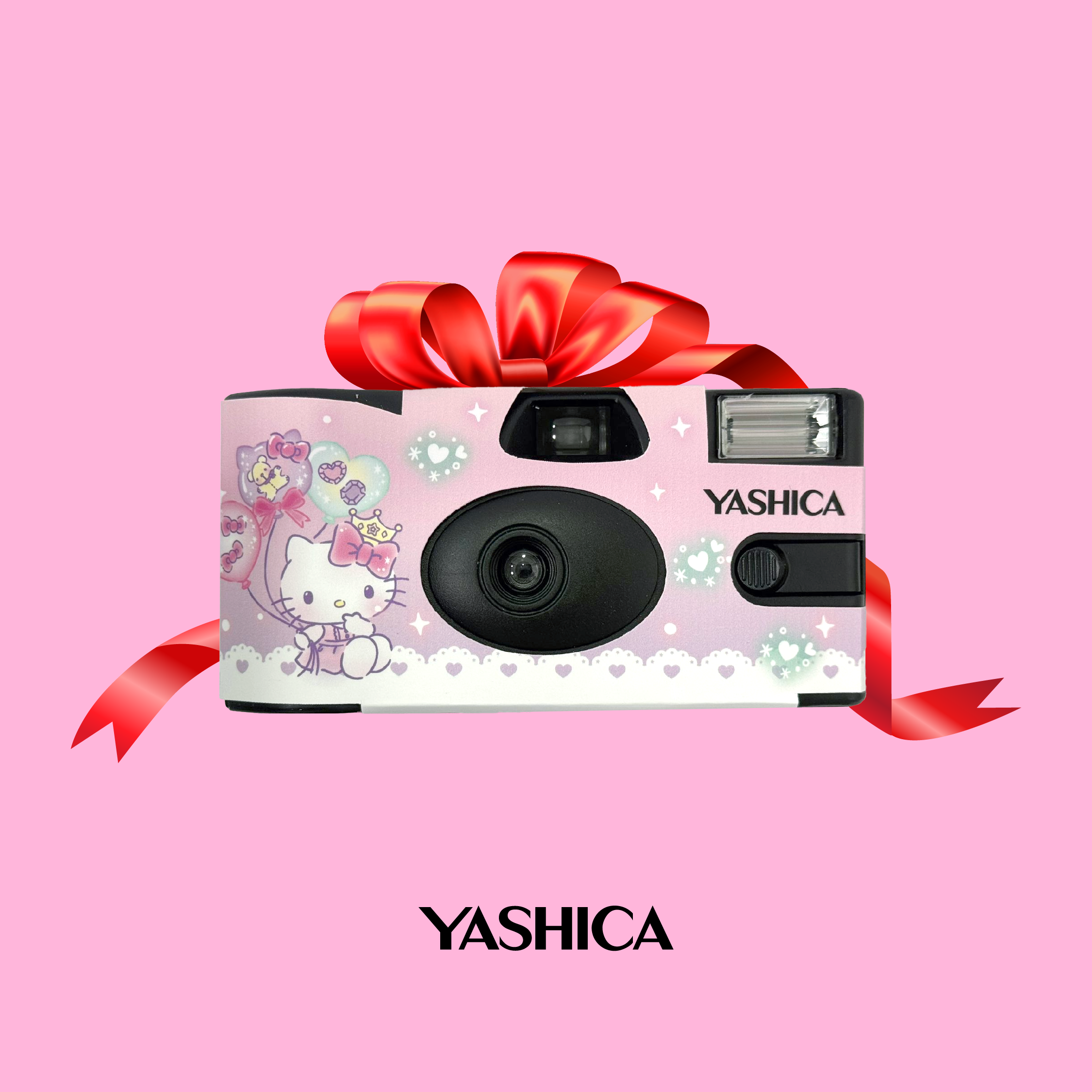 YASHICA Tek Kullanımlık Analog Kamera (Hello Kitty Jewel Land)