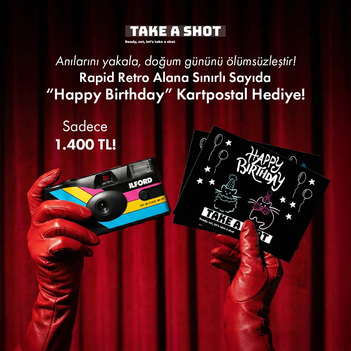 ILFORD ILFOCOLOR RAPID Retro Edition Doğum Günü Özel