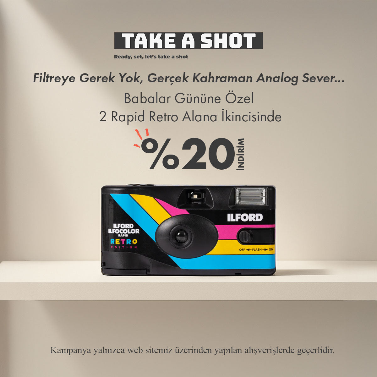 Babalar Günü Özel ILFORD ILFOCOLOR RAPID Retro Edition (2 Adet Rapid Retro)