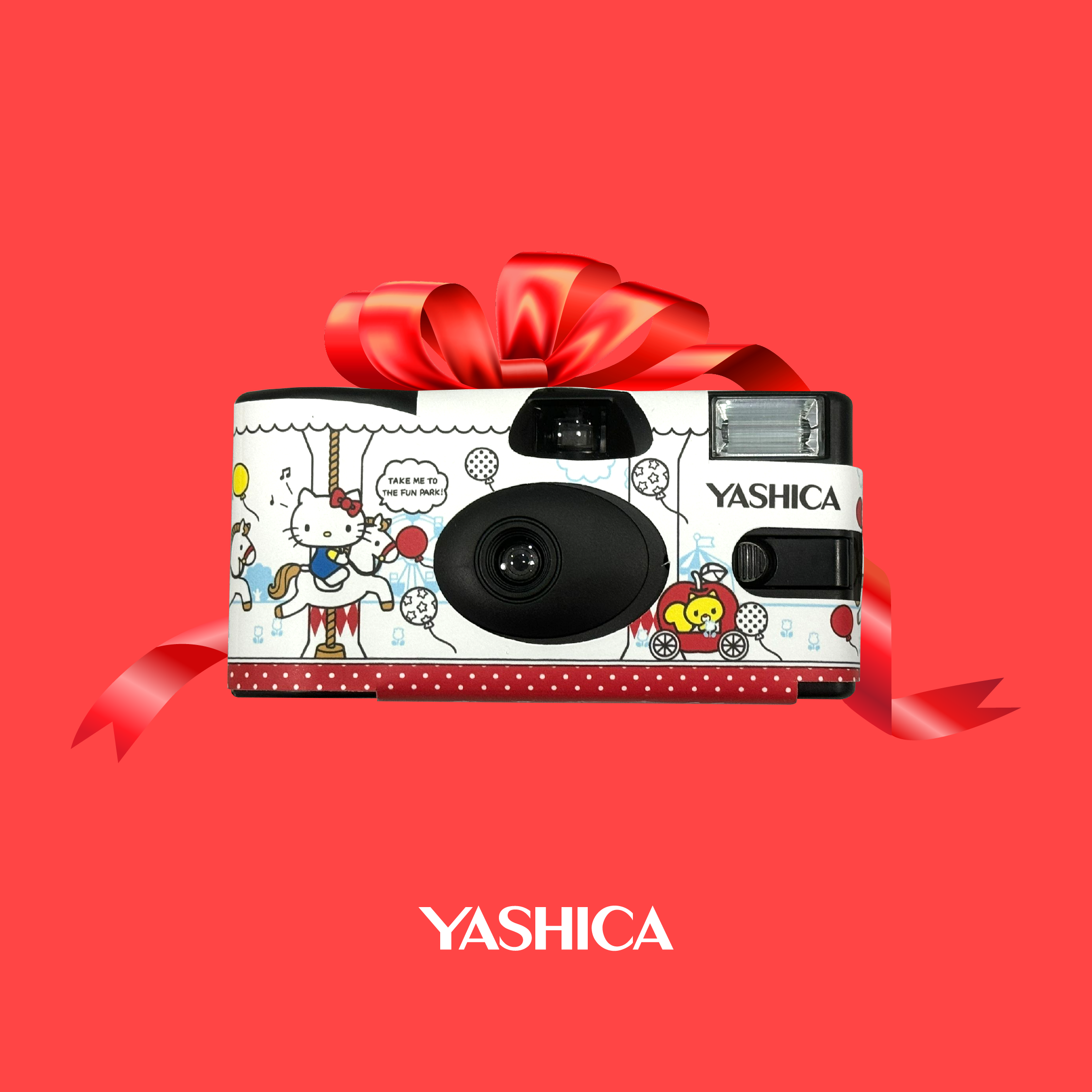 YASHICA Tek Kullanımlık Analog Kamera (Hello Kitty Playground)
