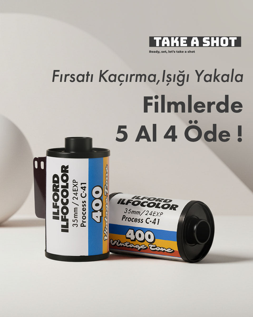 5 al 4 öde ILFORD ILFOCOLOR VINTAGE TONE 400 35MM FILM 24 EXP