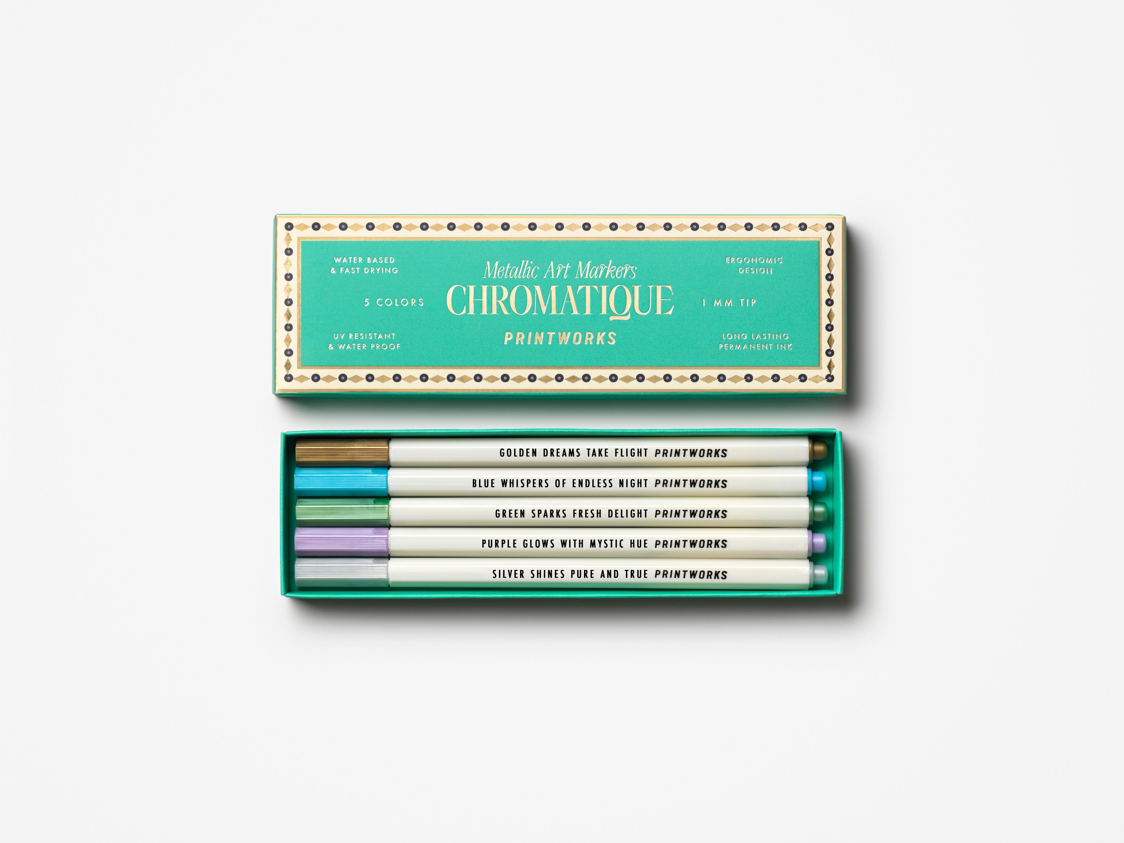 Printworks - Metallic Art Markers 5’li set