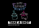 Happy Birthday Kartpostal (Kedi)
