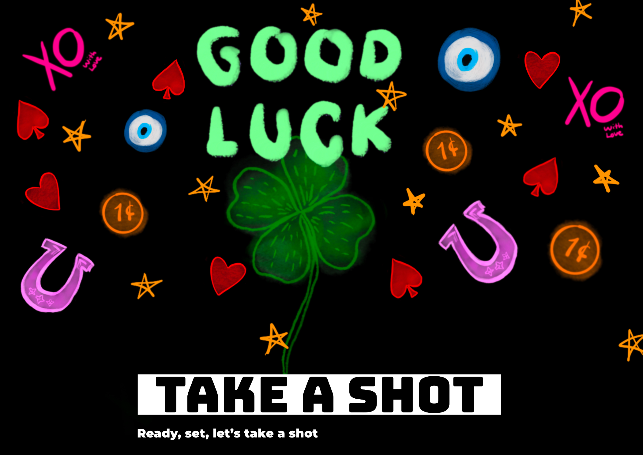 Good Luck Kartpostal