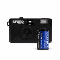 ILFORD SPRITE 35-II Kamera Siyah & Siyah ve YASHICA ISO 400 EXP 27 35 MM Film